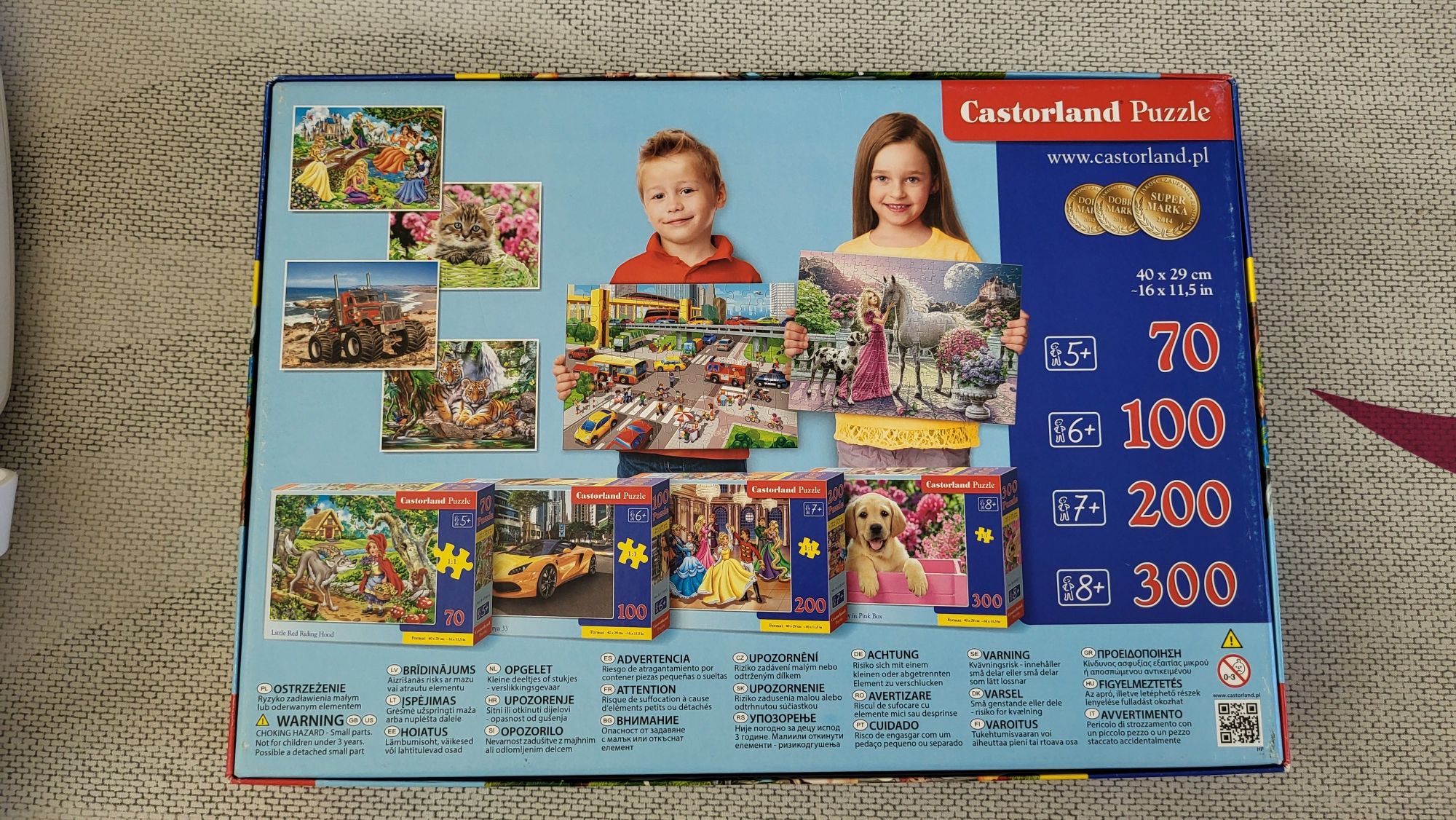 Puzzle 70 elementów zwierzęta Castorland