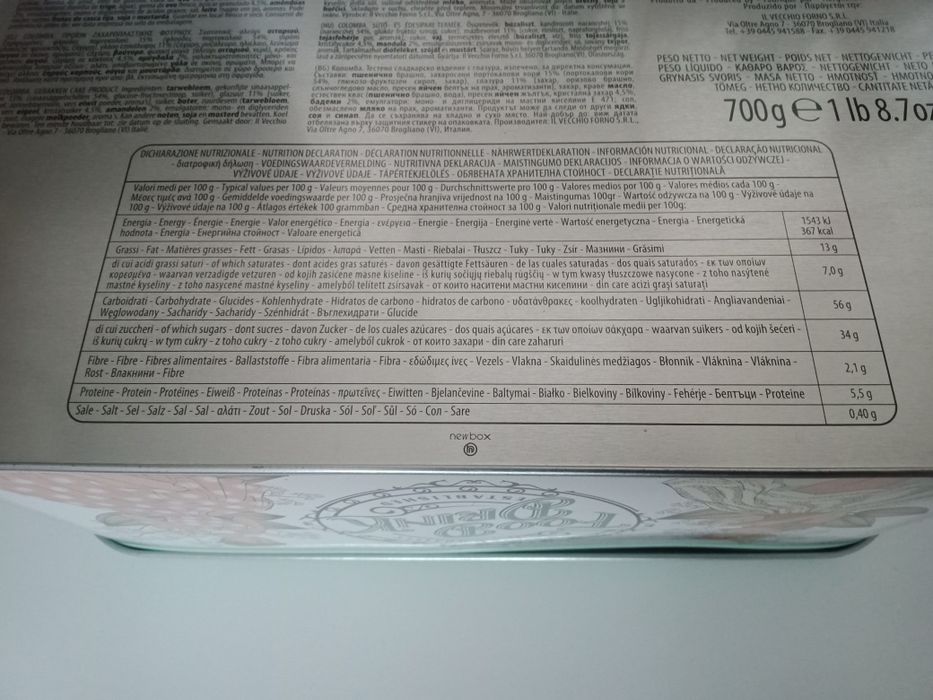 Pudełko metalowe Colomba Classica