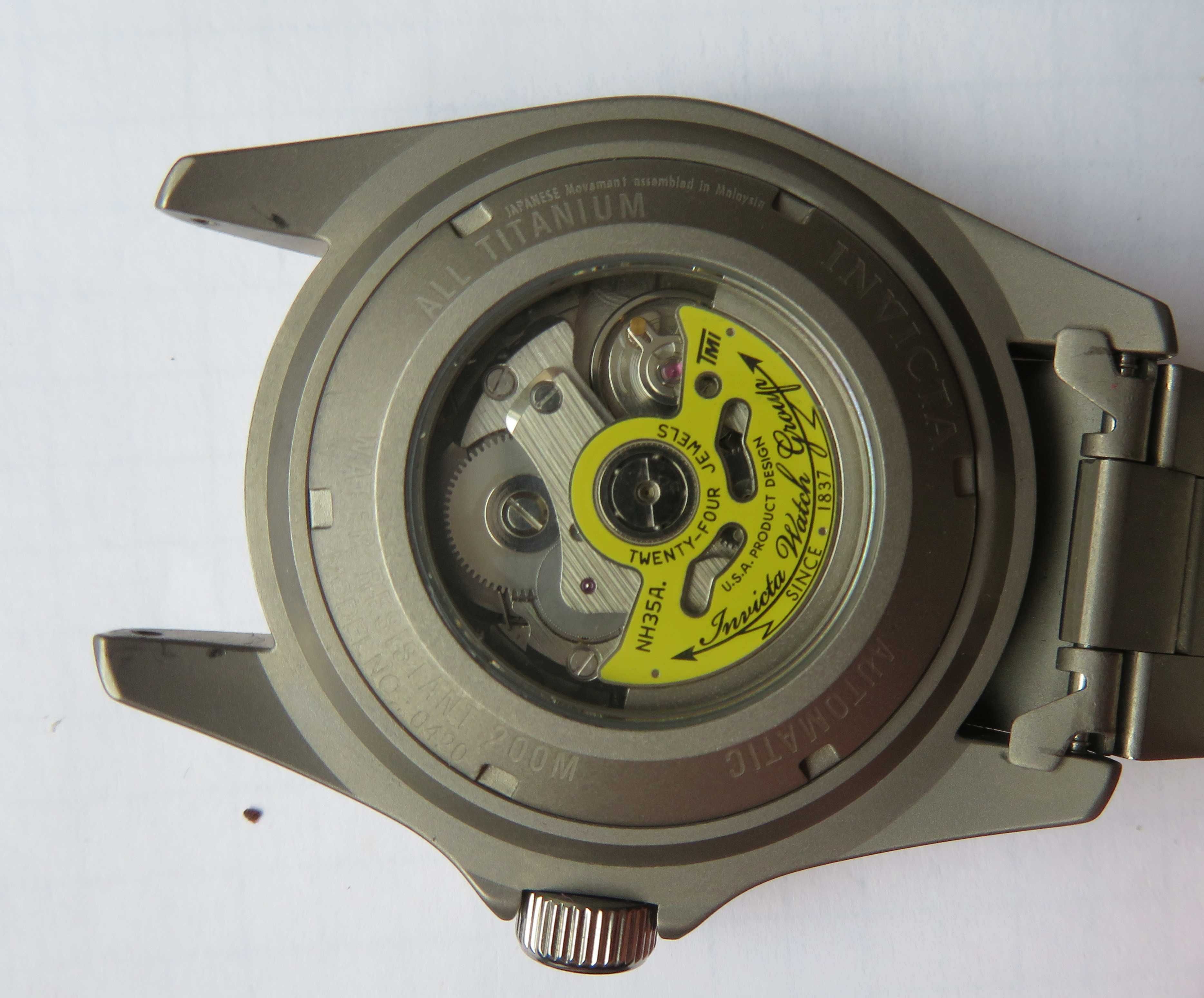Zegarek diver  Invicta  Titanium tytan wr 200
