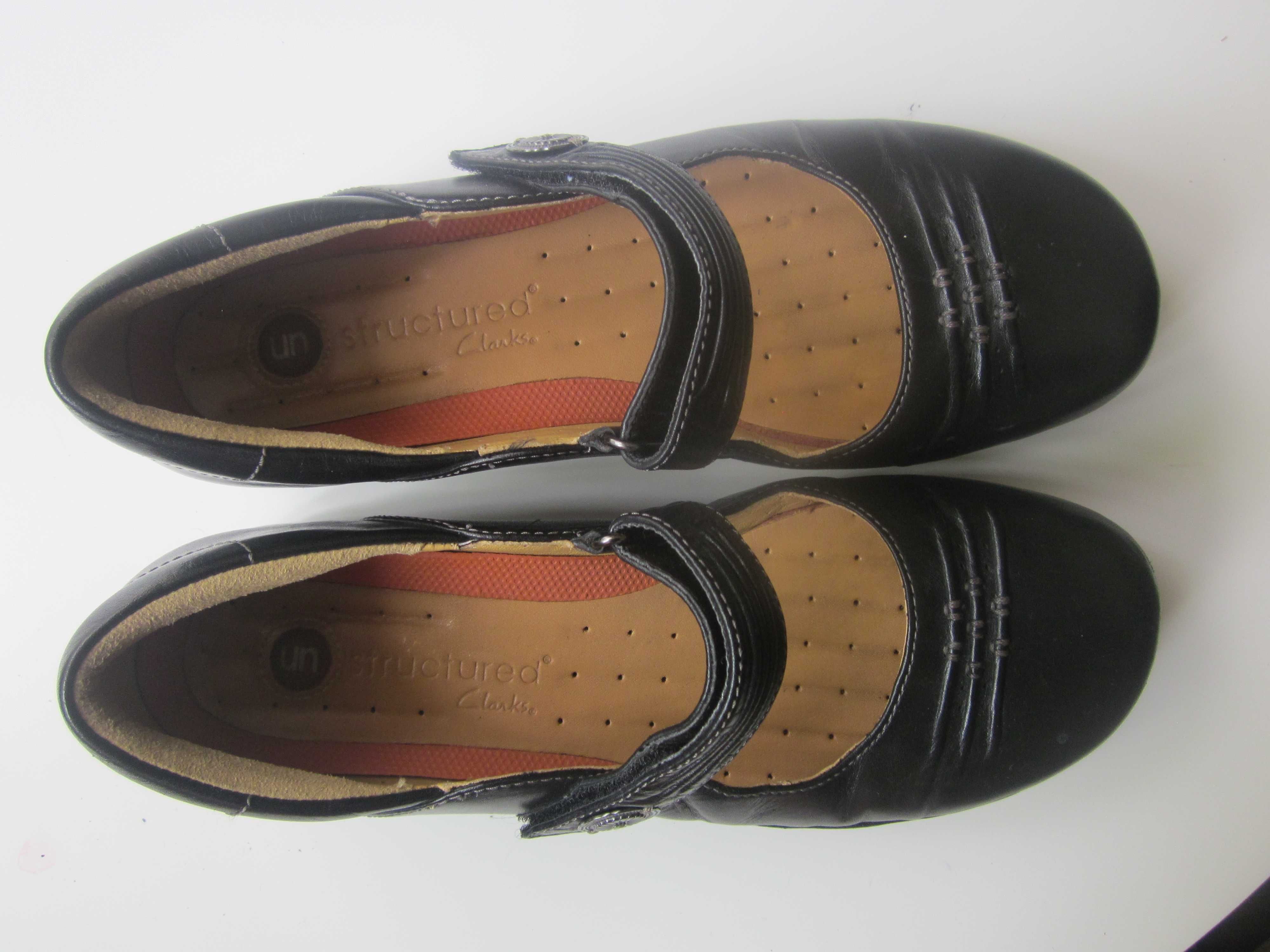 CLARKS STRUCTURE Balerinki r.40 26cm SKÓRA Stan J.NOWE Okazja