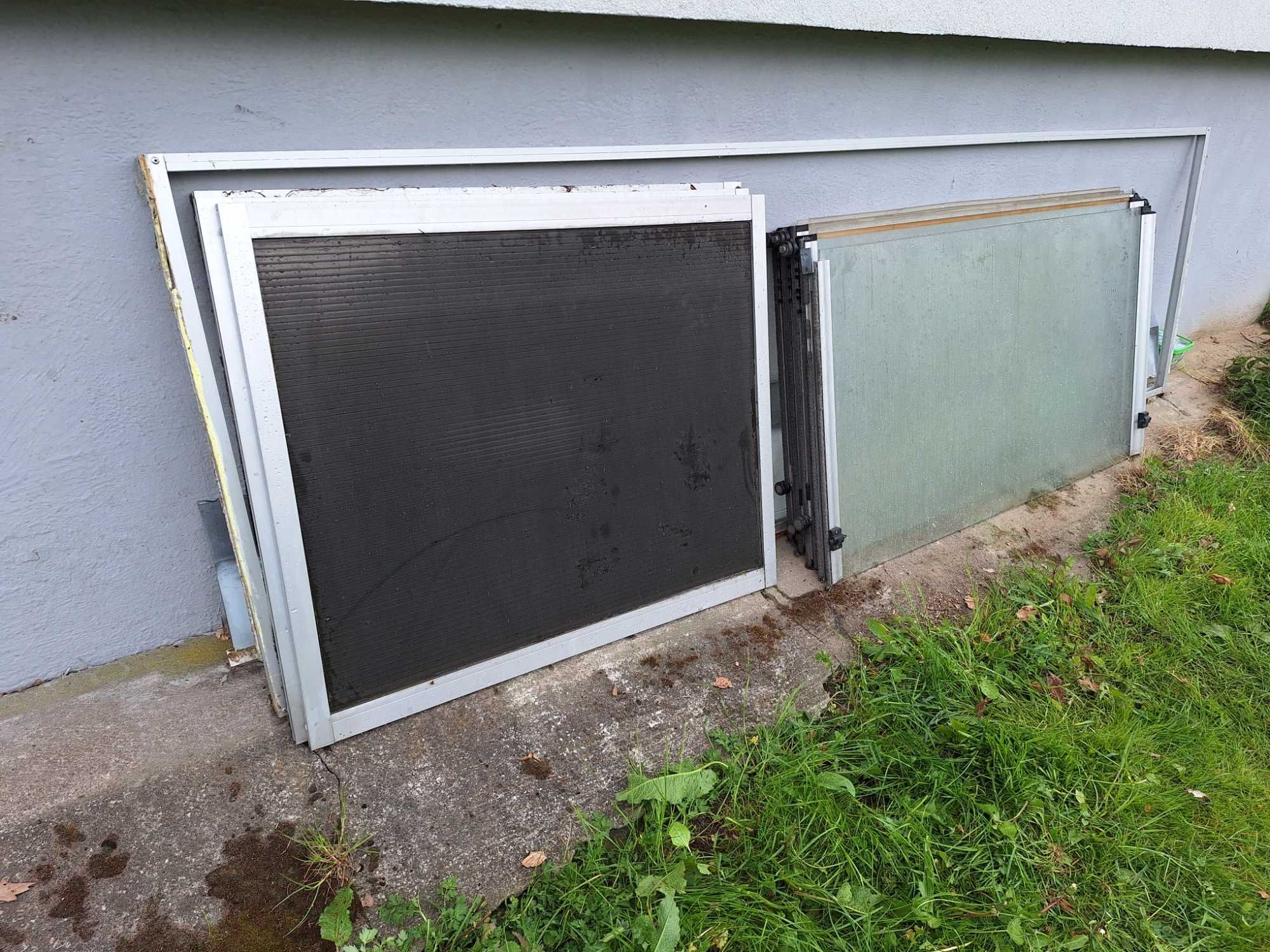 Aluminiowa zabudowa balkonu, okno (310cm x 250cm) SYSTEM BEZ RAMOWY