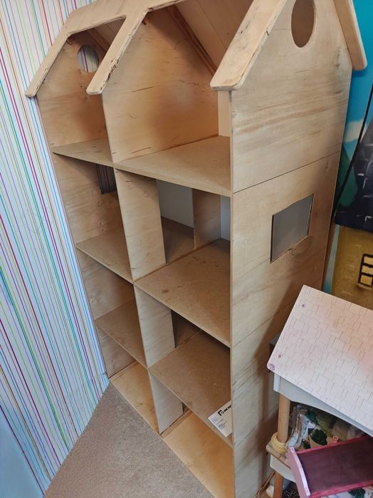 Duży Eko Domek dla lalek do własnej aranżacji