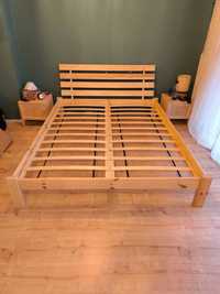 Łóżko sosnowe 160x200 (lite drewno)