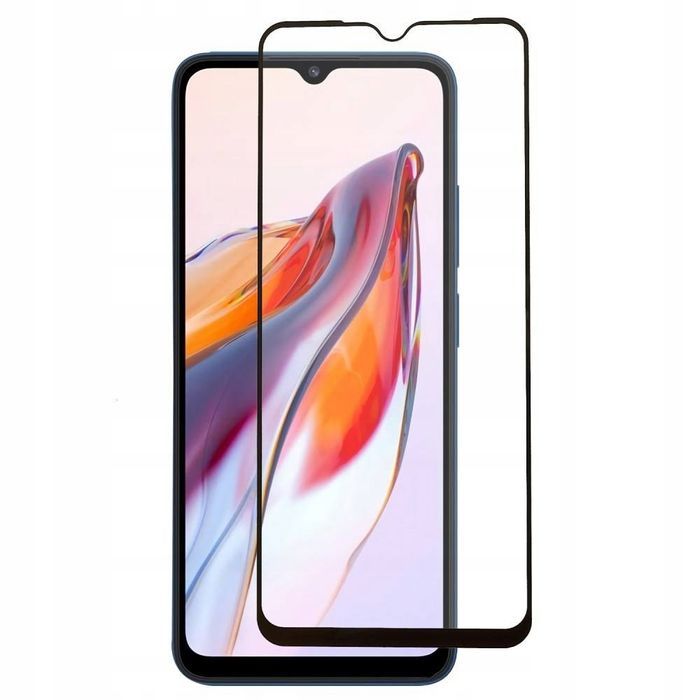 Szkło Hartowane Do Xiaomi Poco C40, Redmi 10C, Redmi 12C Czarna Ramka