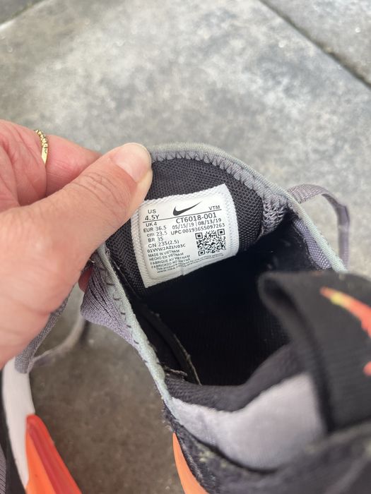 Nike Air 270 r. 36,5 szare biale pomaranczowe buty adidasy sneakersy