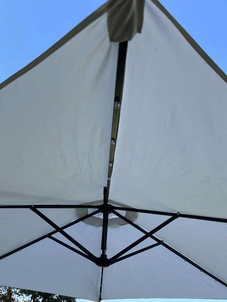 Parasol ogrodowy przeciwsłoneczny lampki LED