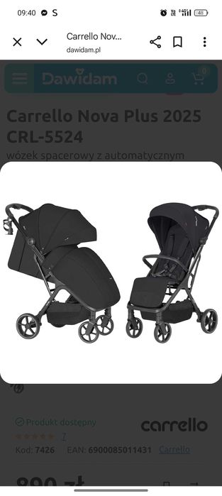 Spacerówka carrello nova plus 2025