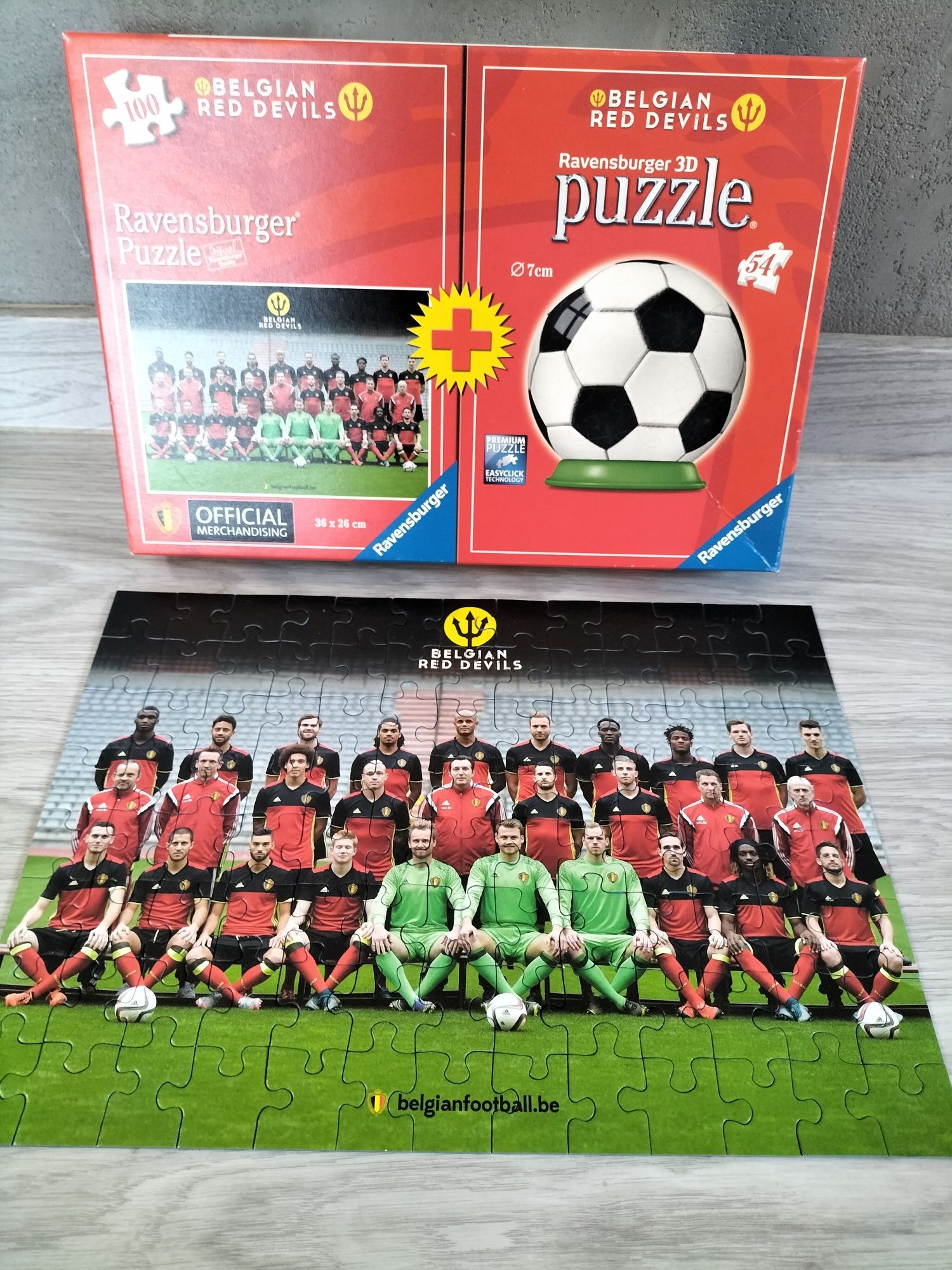 Puzzle z piłkarzami drużyna Belgian Red Devils 100