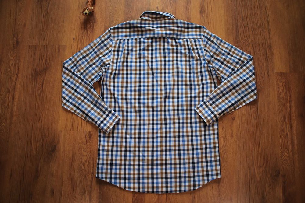 Koszula C&A r. S męska bawełniana w kratkę wielokolor. dł. rękaw