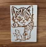 Szablon kotka, malarski, DIY, scrapbookingu, tynk ozdobny