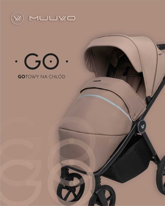 Wózek Spacerowy MUUVO GO Spacerówka TERENOWA LEKKA KOMPAKTOWA Do 22kg