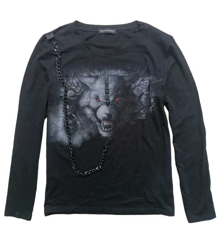 Bluzka PUNK RAVE goth vampire wolf punk restyle killstar