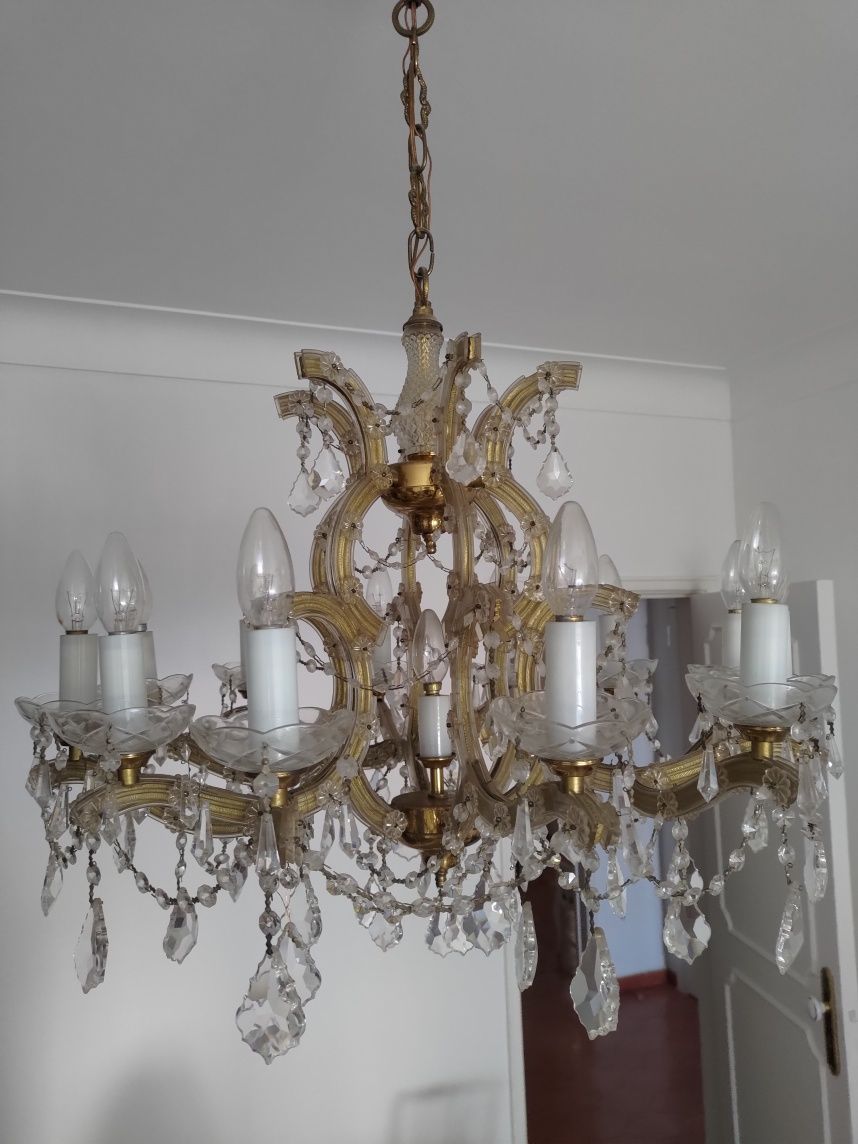 Lustre de cristal / candeeiro de tecto
