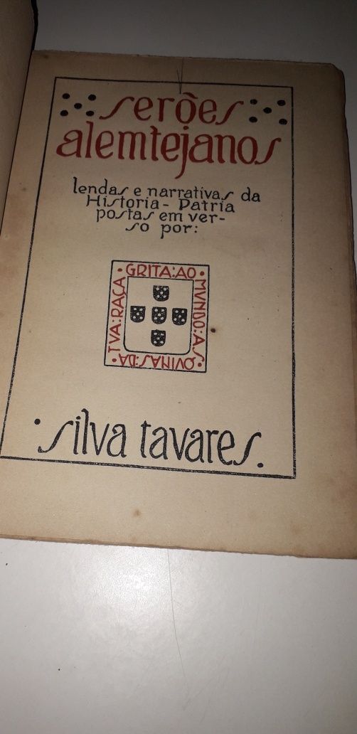 Serões Alentejanos - Silva Tavares (1920, 1° milhar)