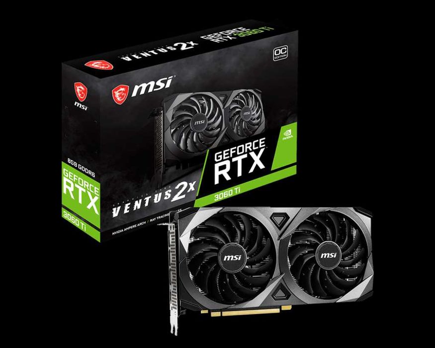 Відеокарта MSI RTX 3060 Ti VENTUS 2X OC у відмінному робочому стані!