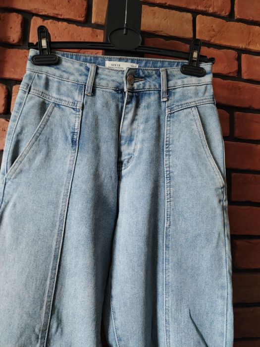 Fajne spodnie jeansy rozmiar XS-S