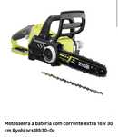Motossera a bateria Ryobi NOVA com 2 baterias 4Ah
