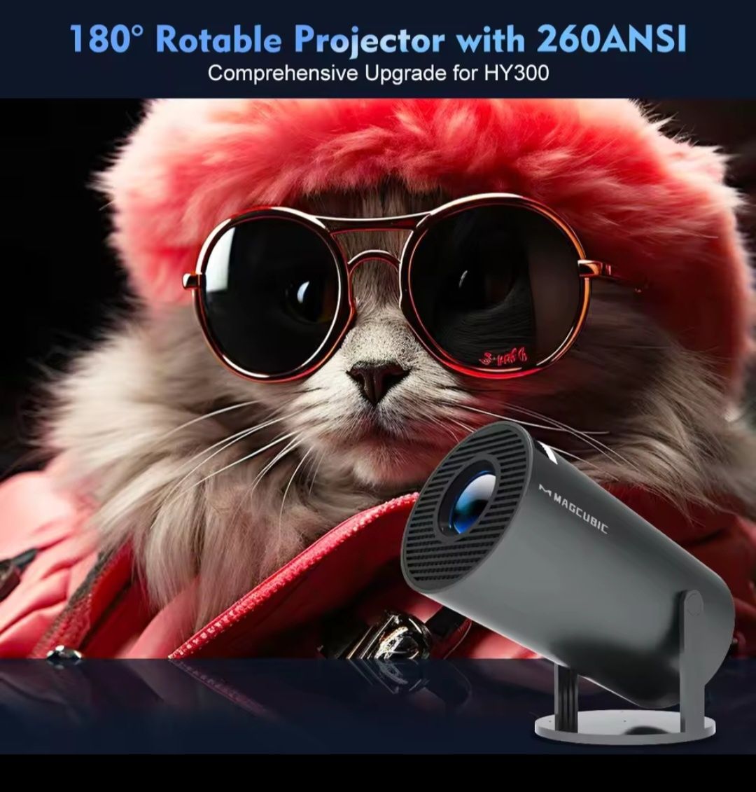 Projektor MAGCUBIC // HY300 // Smart Android