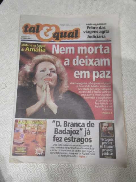 Jornais vintage capa Amália Rodrigues