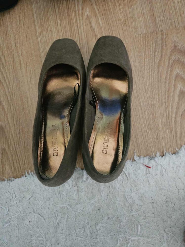 Koturny h&m divided 36 khaki oliwkowy