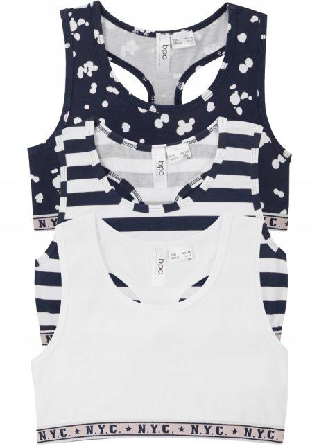 B.P.C 3-pak biustonoszy topów dziewczęcy ^176/182