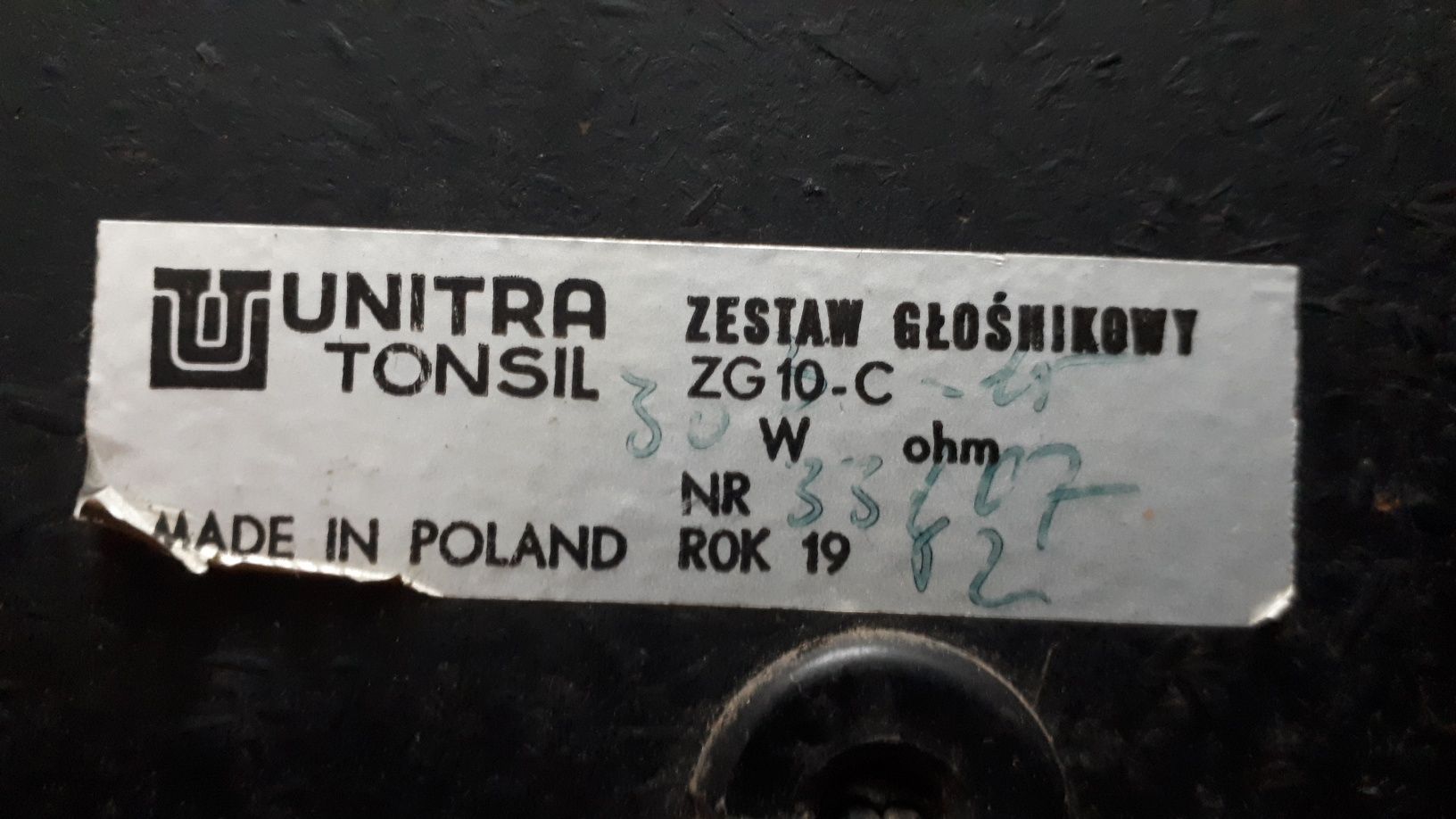 Kolumny Tonsil 1982 rok Vintage Retro Głośniki Tonsil