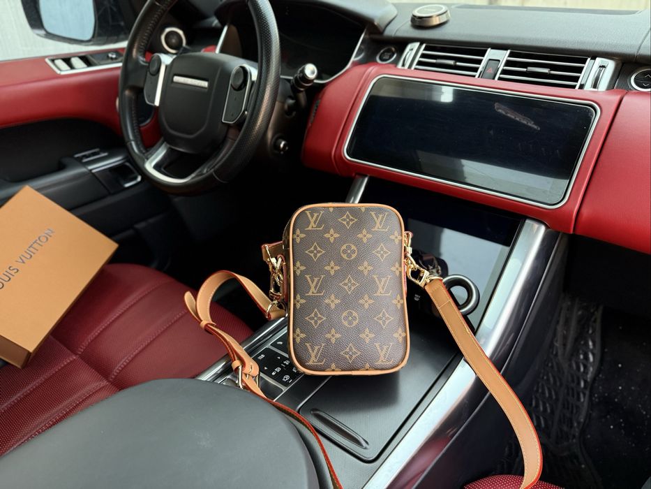 Louis Vuitton сумка мужская коричневая кожаная оригинал