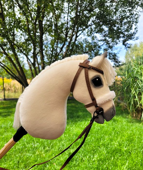 Konik Hobby Horse A4 ręcznie szyty z minky, zestaw z ogłowiem #33