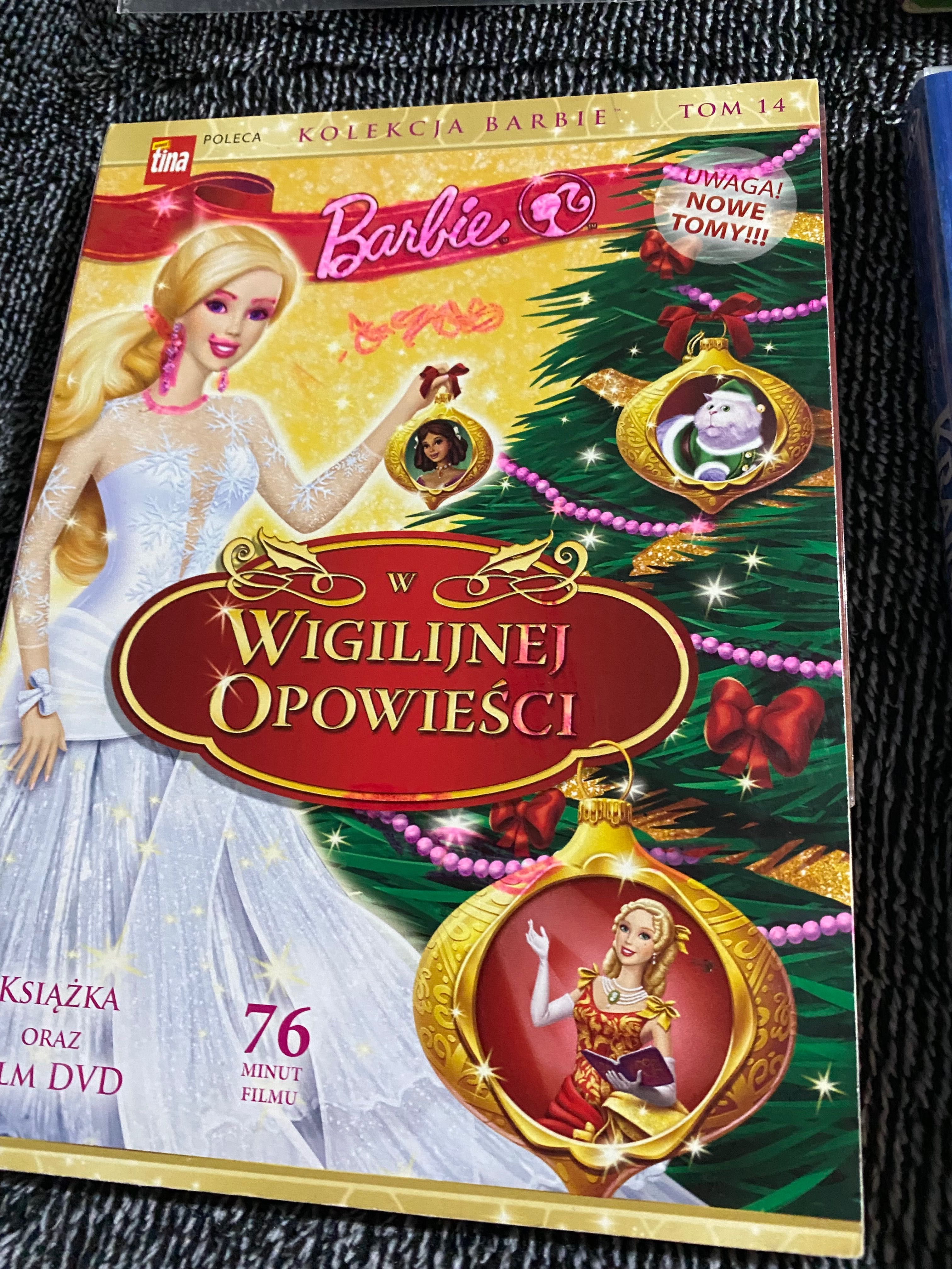 Bajki DVD dla dzieci Barbie, Kraina Lodu, żółwik summy 10 płyt