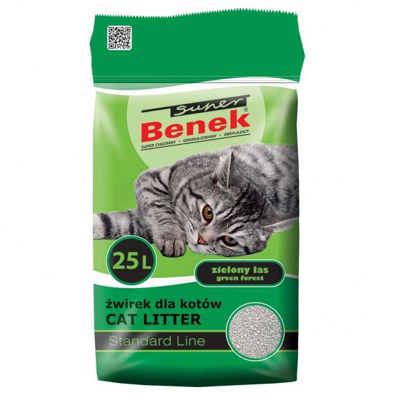 Żwirek dla kota Super Benek Lawenda Standard Line 25l okazja
