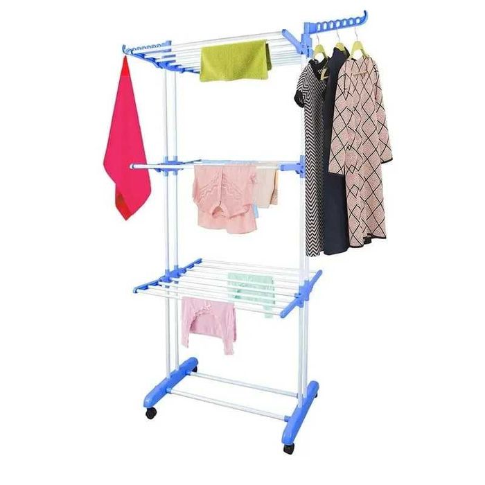 Вертикальная сушилка для белья напольная вешалка сушка для одежды