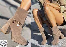 Botki BEYCO B-1 skóra zamsz kolor cappuccino r. 38, 40 SALE !!!