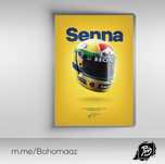 Plakat Senna 100x70cm tribute f1 formuła 1