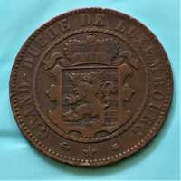 Luxemburgo - 10 Cêntimes 1865-A - cobre