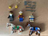 Lego Western figurki, konie i akcesoria