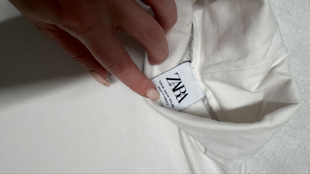 Zara biały golf męski elegancki modny M święta  viral jesień