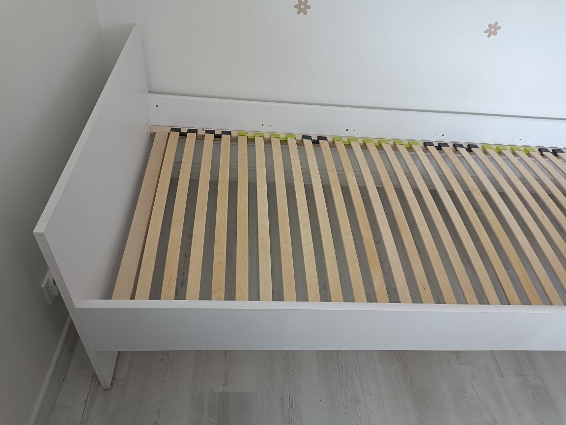 Łóżko białe z szufladą 200x90