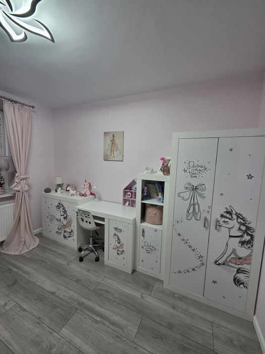 Meble dla dziewczynki (motyw jednorozec baletki)