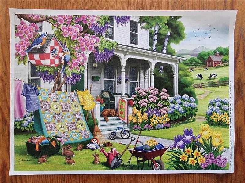 Puzzle Cobble Hill 500 XXL - wiosenne porządki