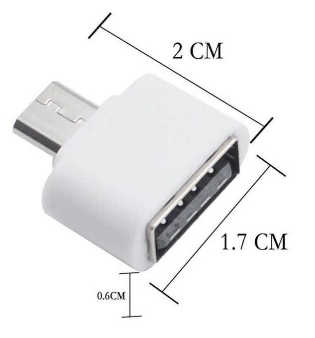 Adapter micro USB na OTG Host USB biały * Video-Play Wejherowo