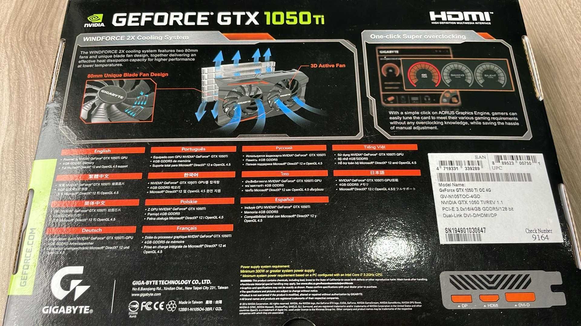 Karta graficzna Gigabyte GeForce GTX 1050Ti