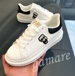Męskie sneakersy Karl Lagerfeld modne białe skórzane obuwie 40-46