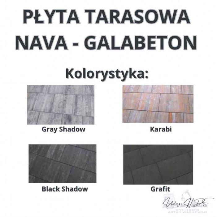 Kostka brukowa ARTA/ Płyta tarasowa NAVA
