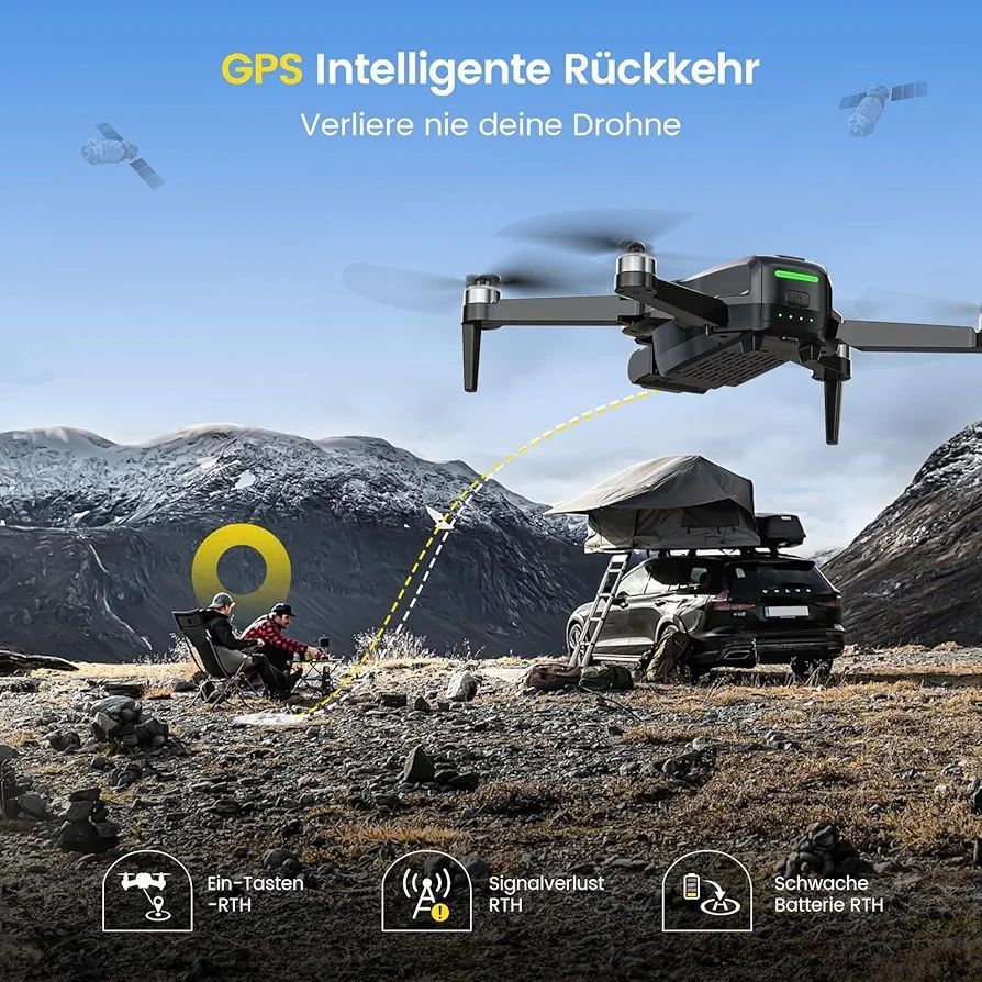 DEERC D65 – Dron z Kamerą 4K, 2-Axis Gimbal, GPS i 5G
