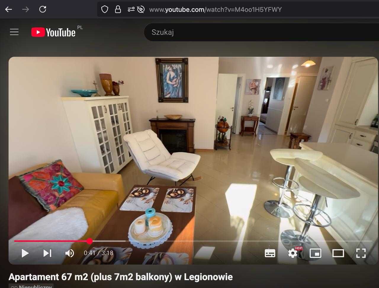 Apartament - Mieszkanie 67 m2, Legionowo - ścisłe centrum.