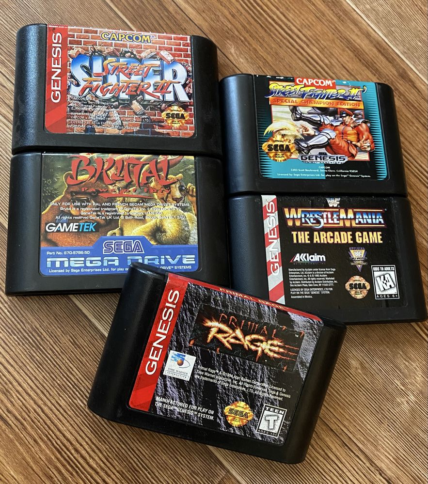 Sega Mega Drive (Genesis): Earthworm Jim, Aladdin, Terminator, Rage