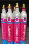 9x Puste butle sodastream pink puste