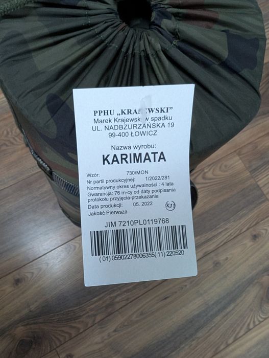 Wojskowa nowa karimata wz 730/MON