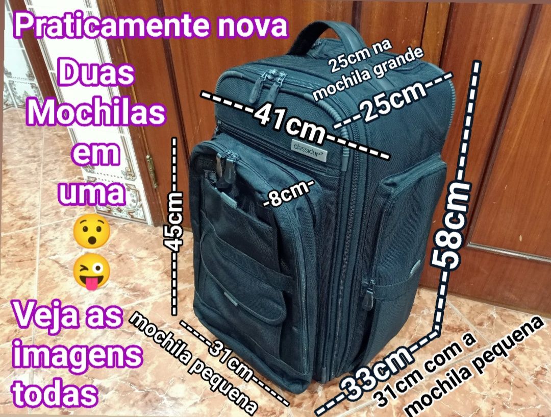 Mochila Mochilas Mala Malas 23kg viagem casa quarto apartamento carro.
