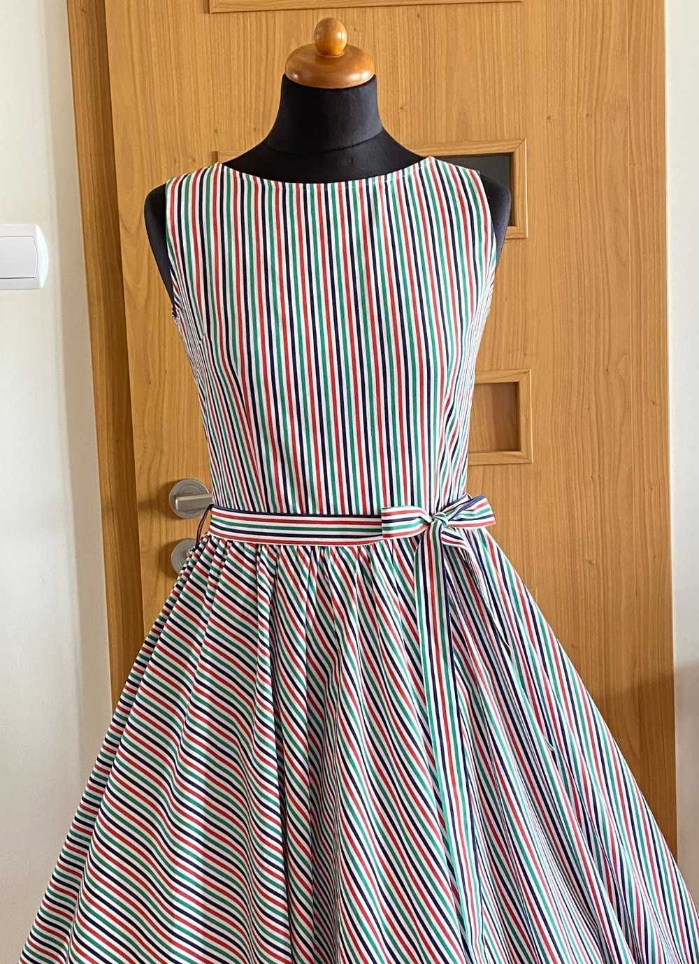 Sukienka lato retro pin-up roz.38